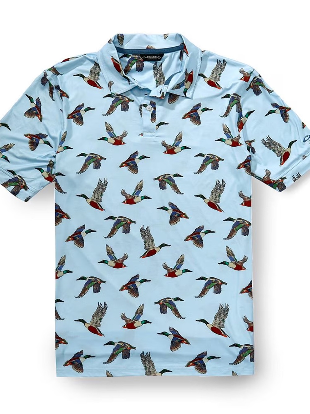 Drake Clothing Co. Flying Spoonie Short Sleeve Polo Shirt Size 2XL, NWT